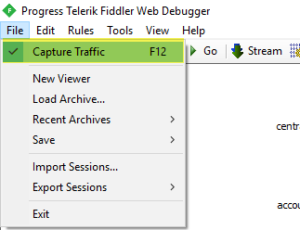 Capturing a Fiddler trace | AAD Support Notes